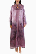 Maisa Blush - Sheer Organza Kaftan Set