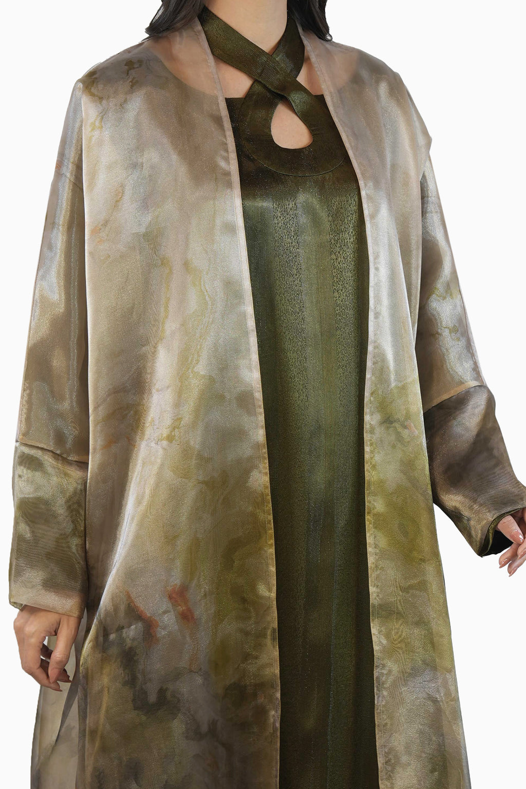 Maisa Moss - Sheer Organza Kaftan Set