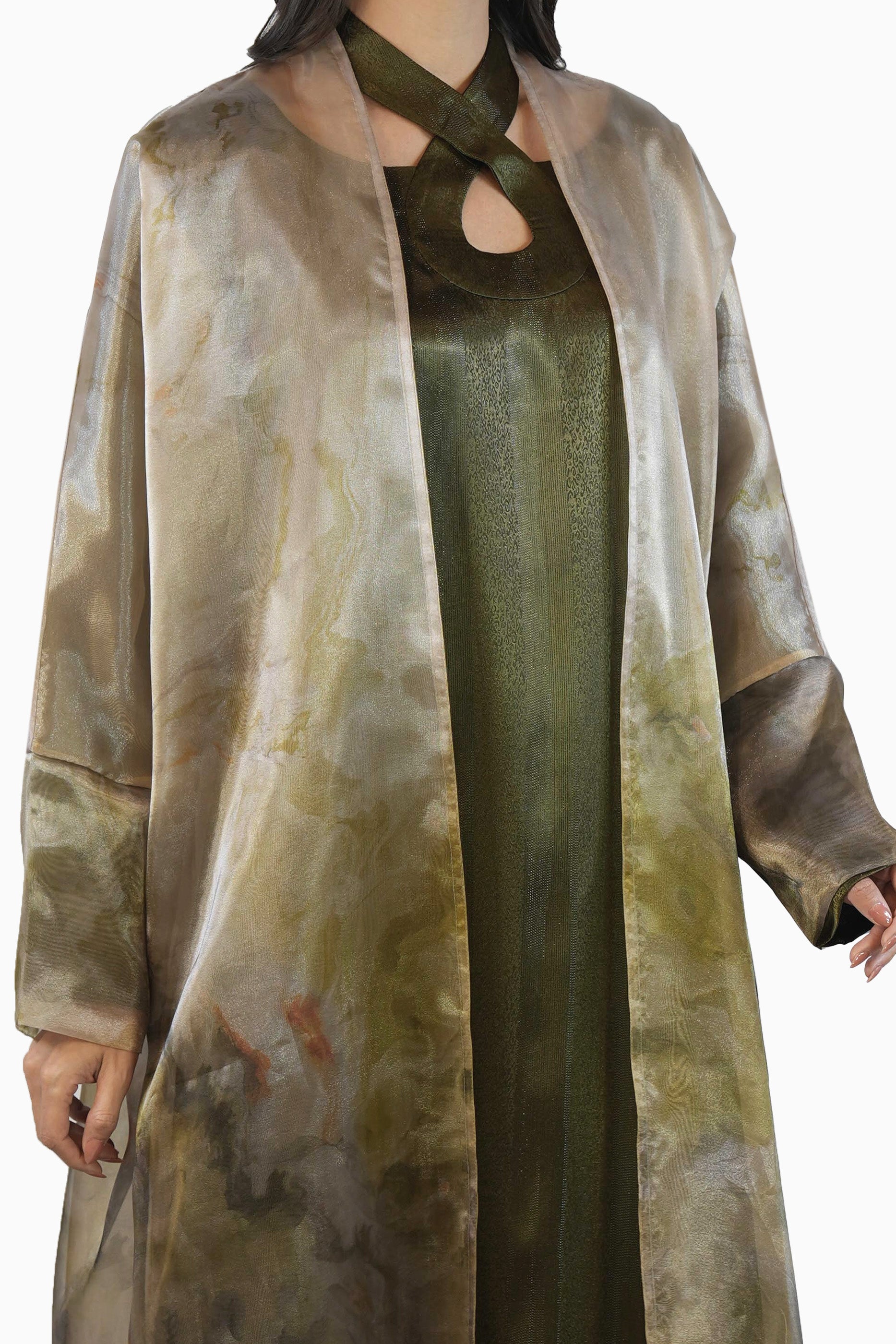 Maisa Moss - Sheer Organza Kaftan Set