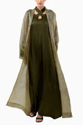 Maisa Moss - Sheer Organza Kaftan Set