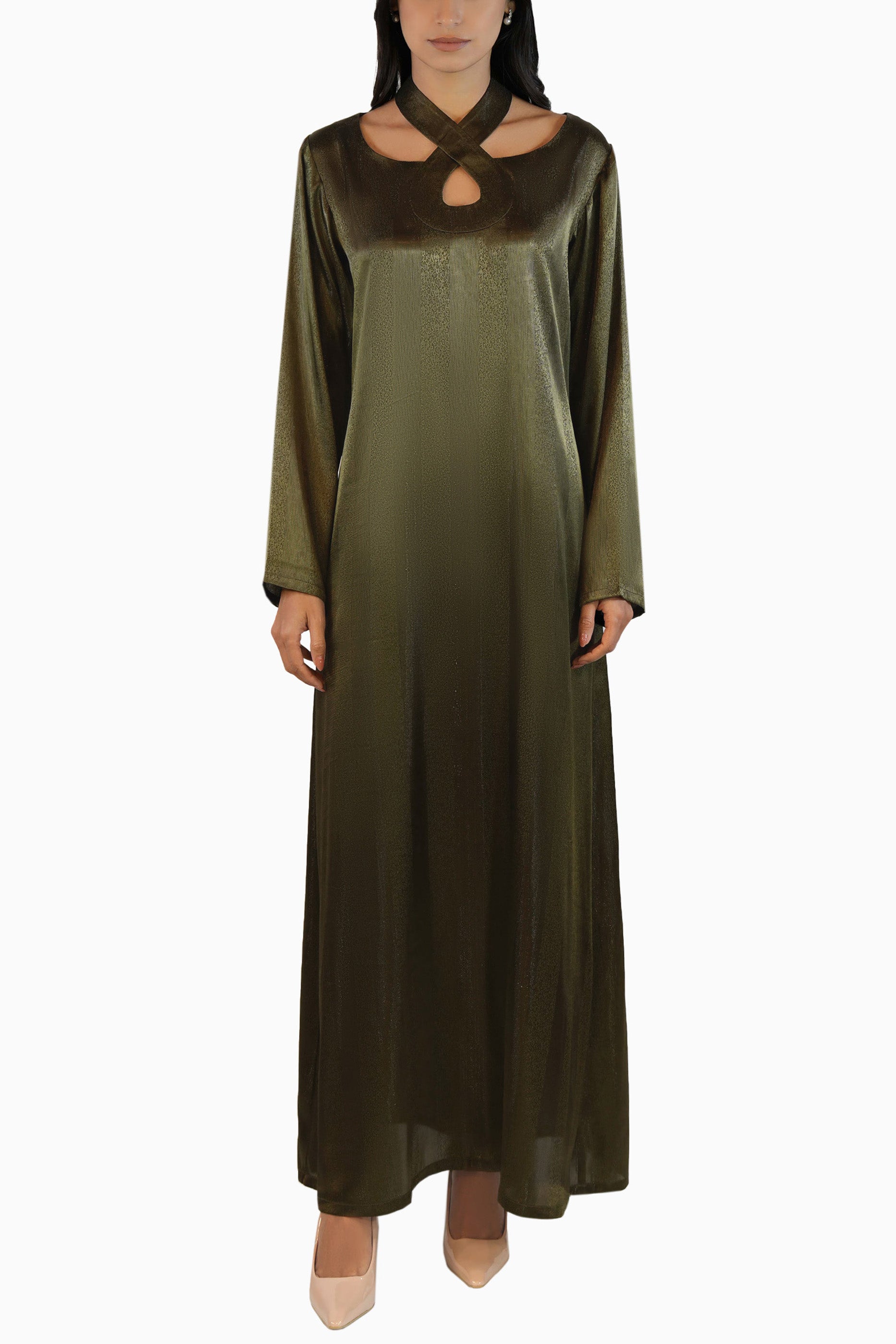 Maisa Moss - Sheer Organza Kaftan Set