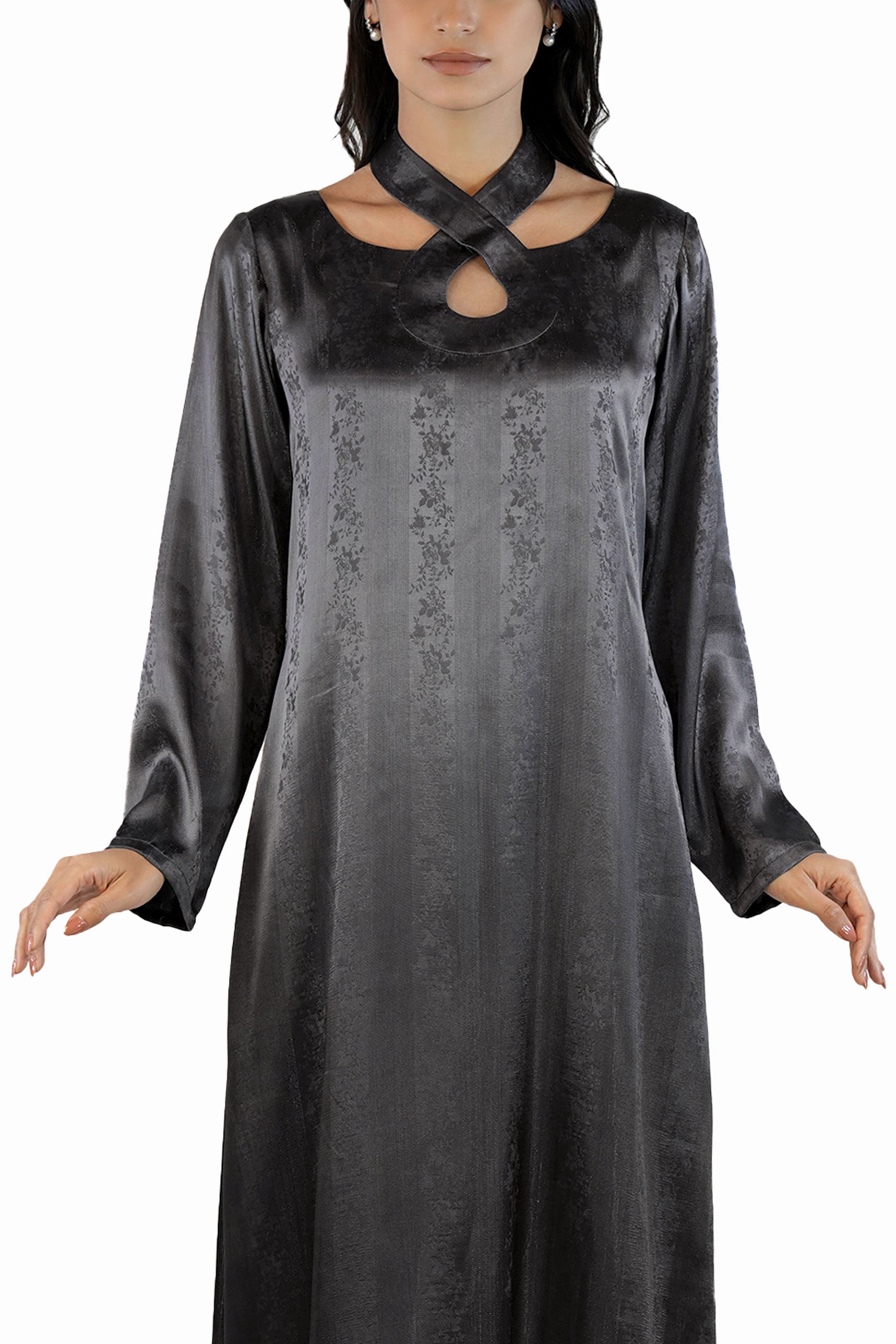 Maisa Tar - Sheer Organza Kaftan Set