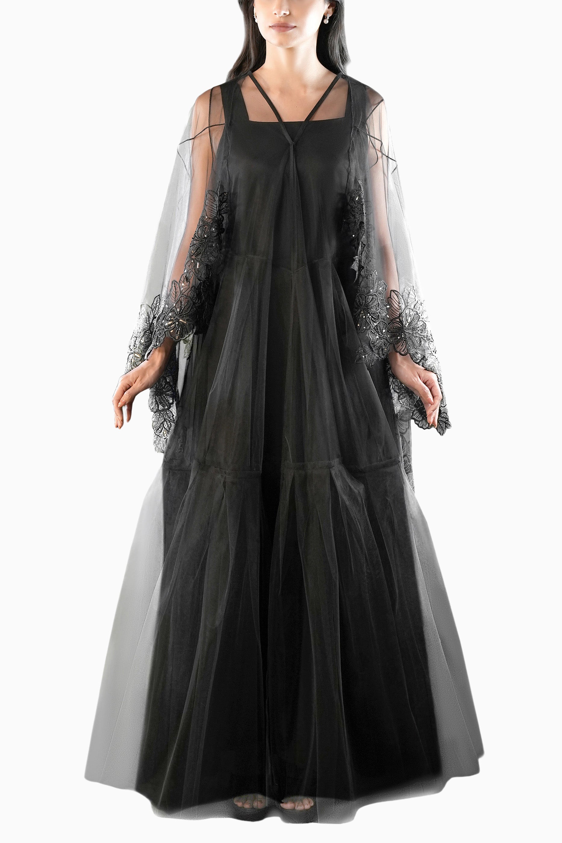 Nivo - Sheer Organza Occasion Abaya