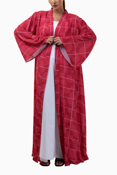Orb Ruby Printed Abaya
