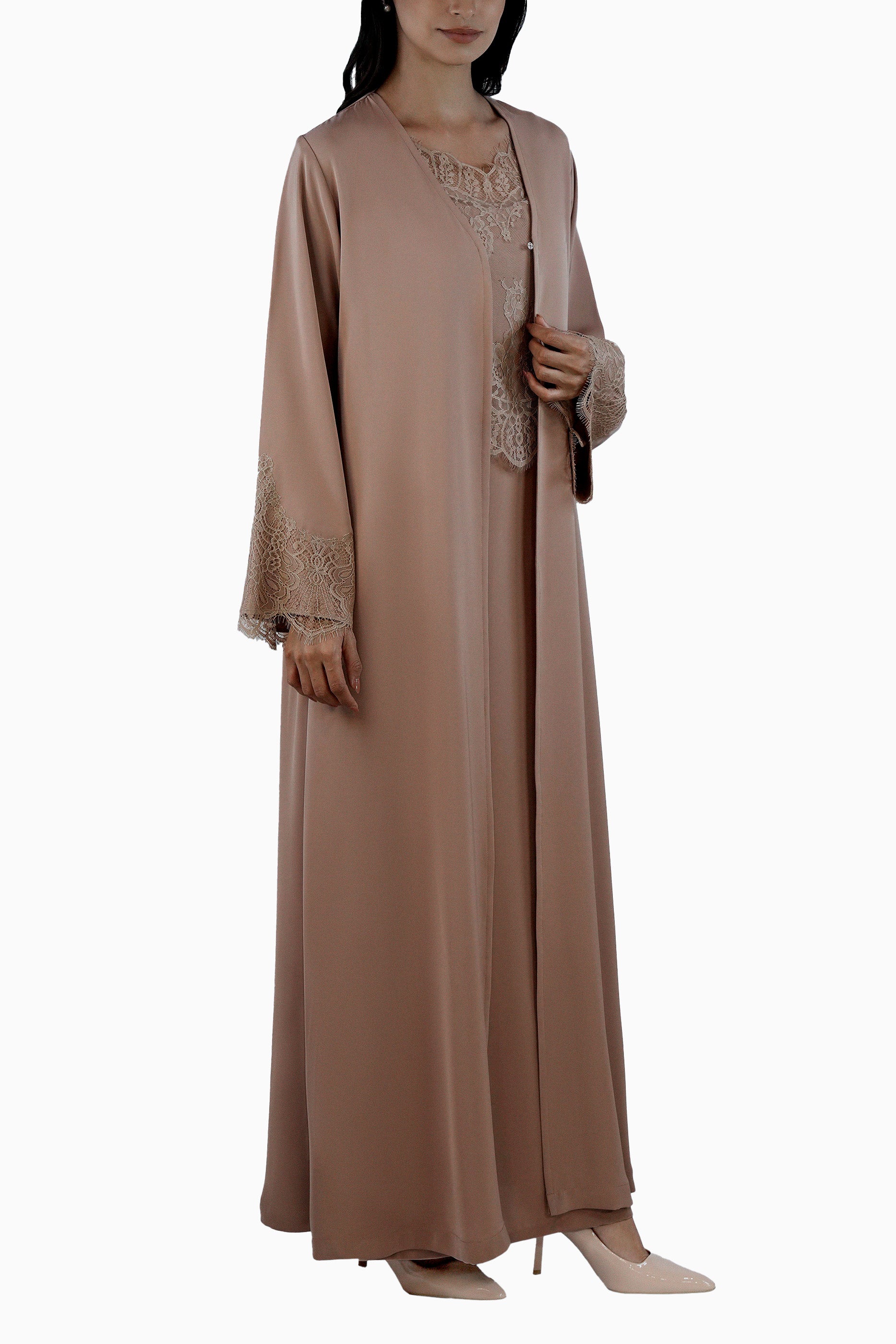 Shaden Sand Abaya Set