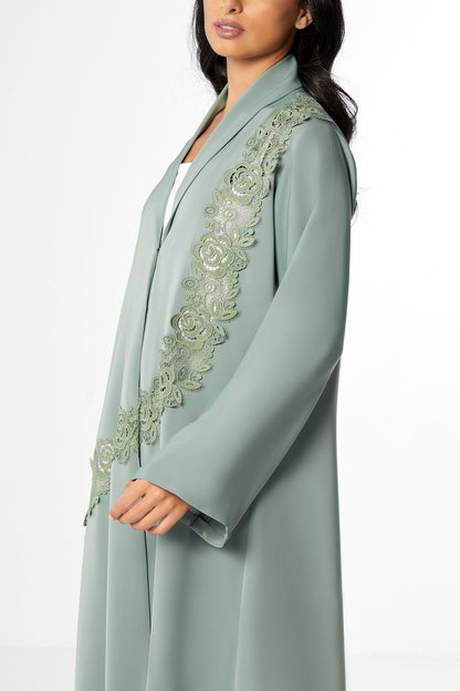 Volga Mint Abaya Set