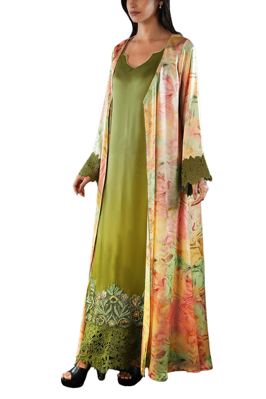Saja Leaf Abaya Set